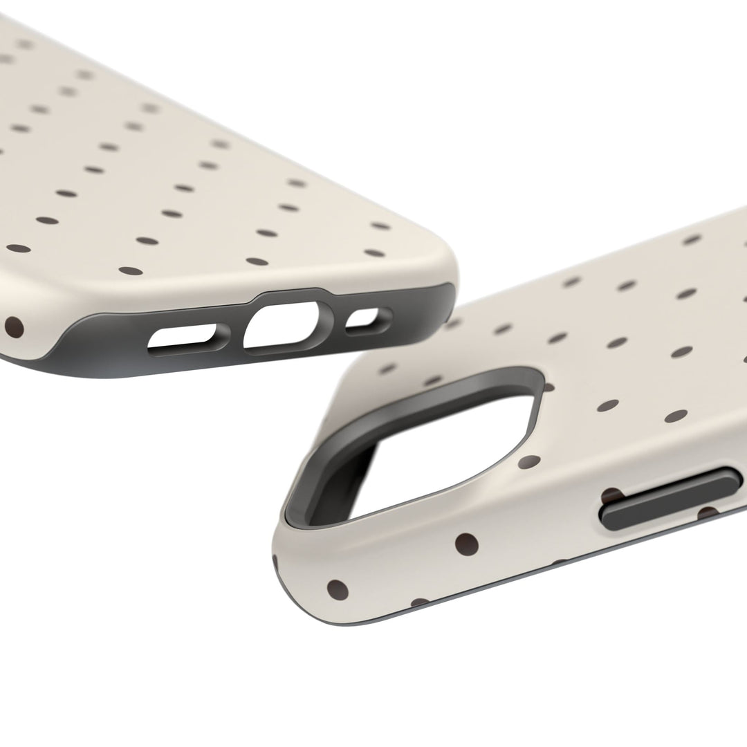 Polka Dot Magnetic Impact-Resistant Phone Case — Slim Protective iPhone Cover