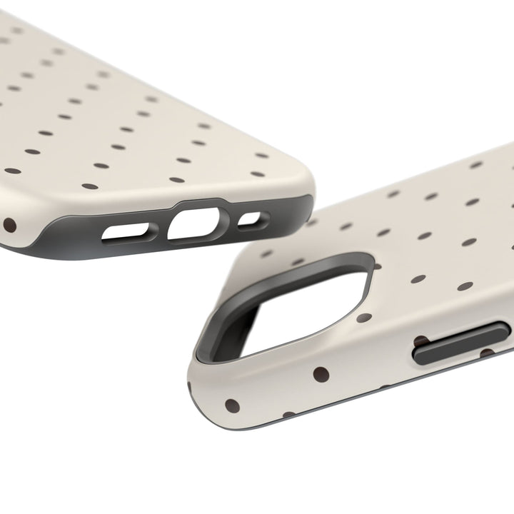 Polka Dot Magnetic Impact-Resistant Phone Case — Slim Protective iPhone Cover