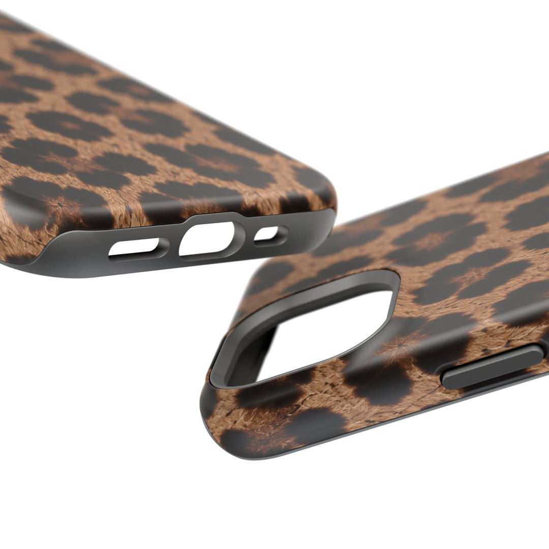 Leopard Print Magnetic Impact-Resistant Phone Case