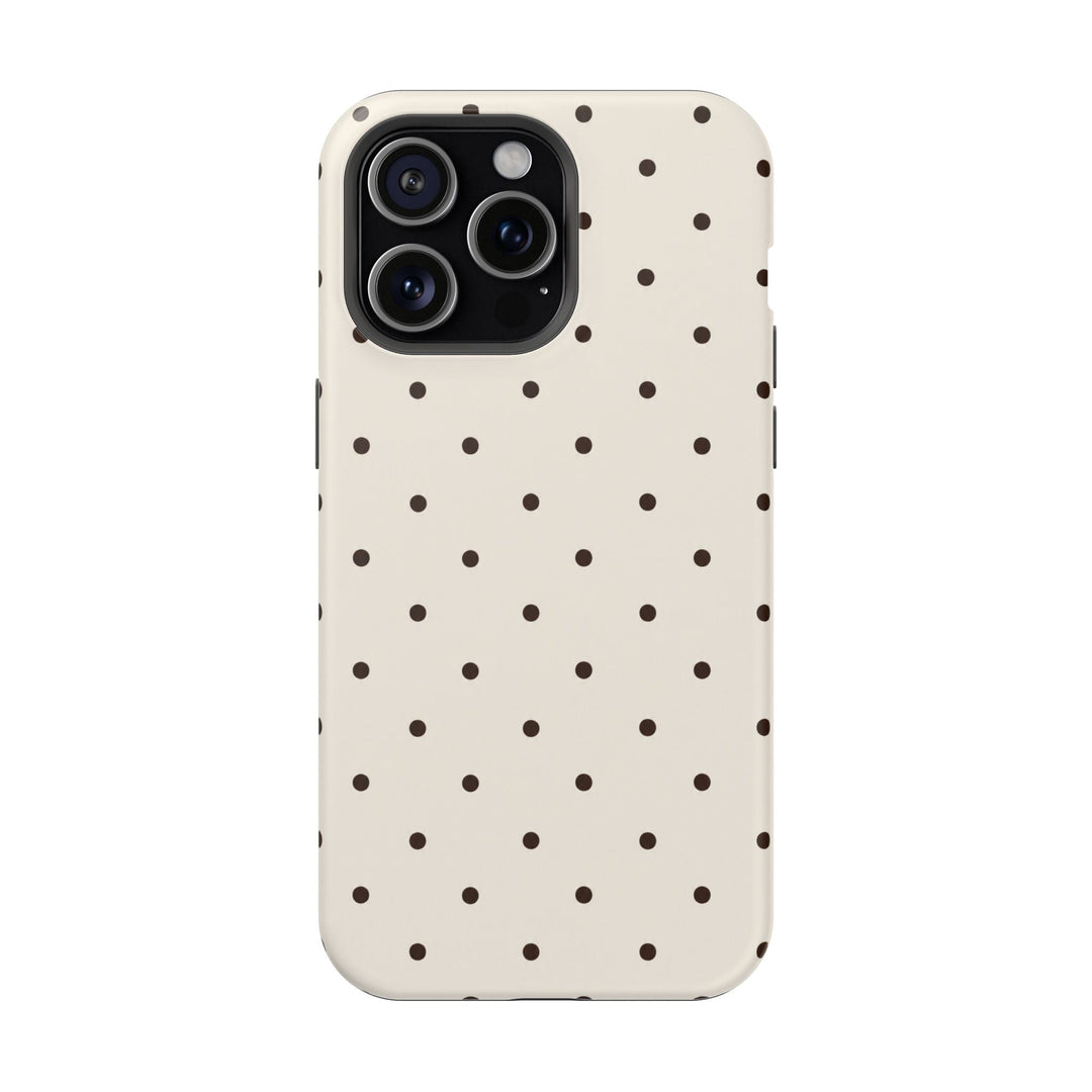Polka Dot Magnetic Impact-Resistant Phone Case — Slim Protective iPhone Cover