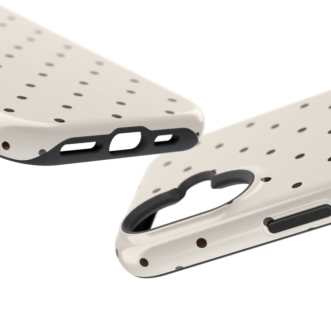 Polka Dot Magnetic Impact-Resistant Phone Case — Slim Protective iPhone Cover