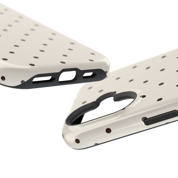 Polka Dot Magnetic Impact-Resistant Phone Case — Slim Protective iPhone Cover