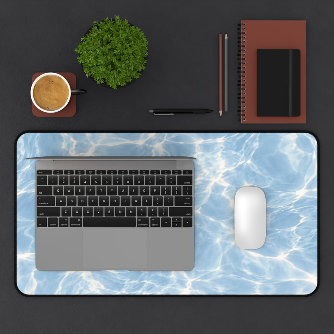 Arctic Freeze Desk Mat — Calming Blue Desk Pad for Home Office &amp; Gaming