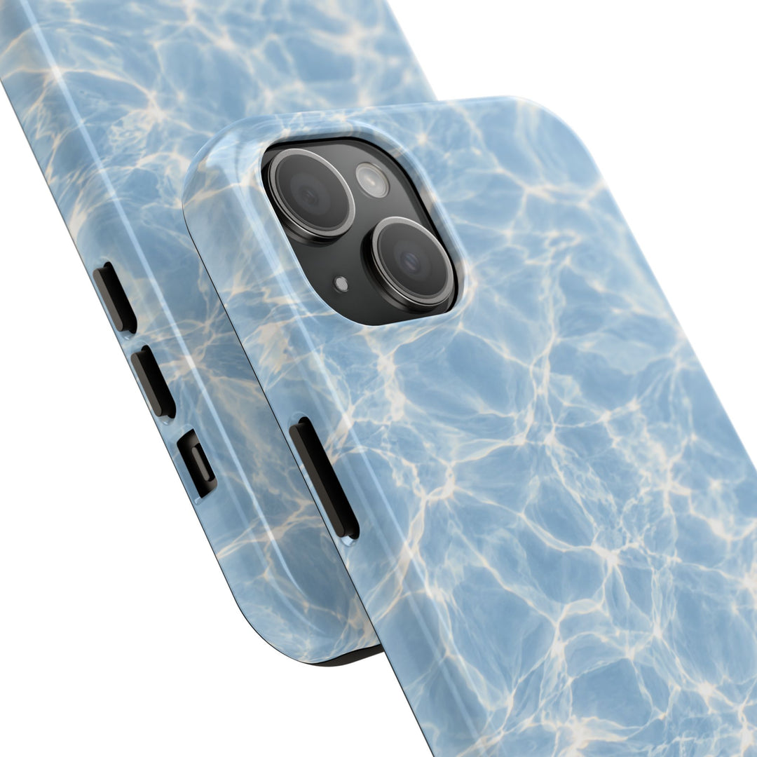 Aqua Pool Water Tough Phone Case — Blue Reflection Protective Cover