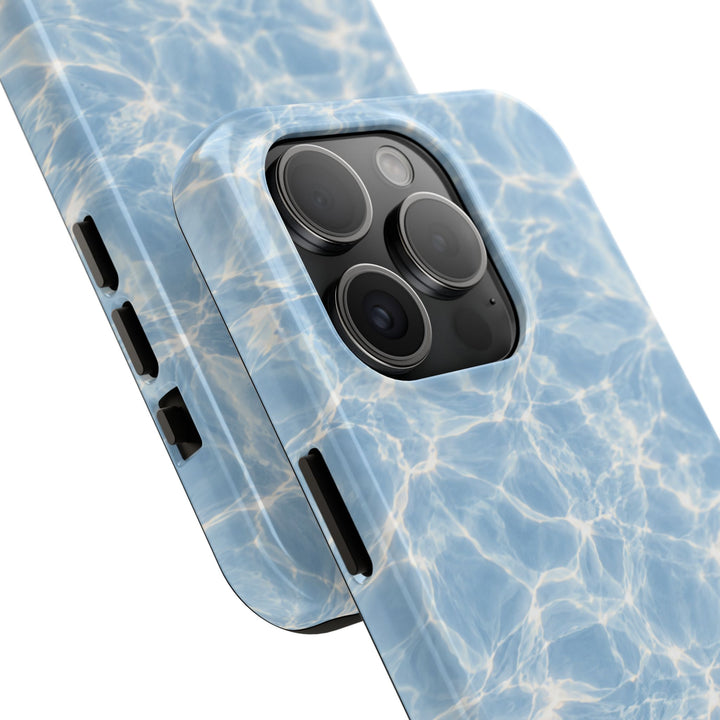 Aqua Pool Water Tough Phone Case — Blue Reflection Protective Cover