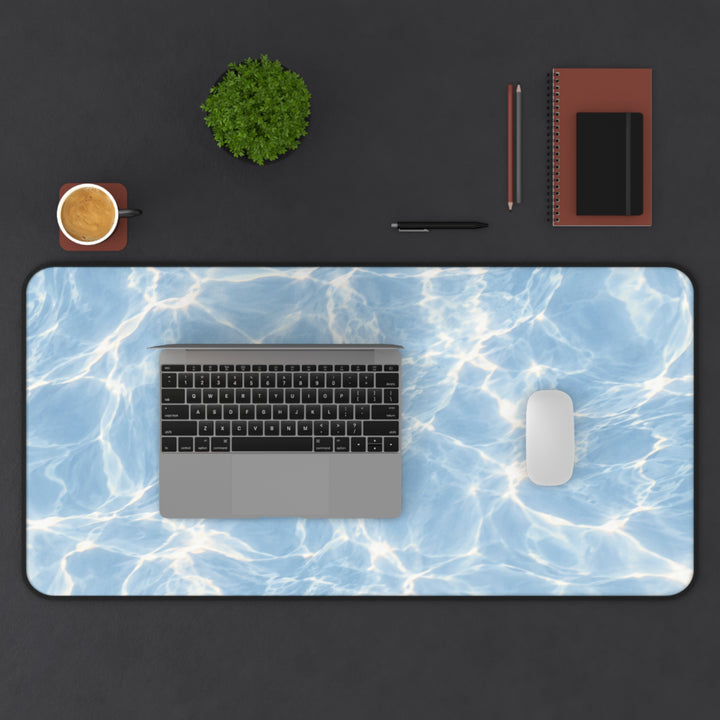Arctic Freeze Desk Mat — Calming Blue Desk Pad for Home Office &amp; Gaming