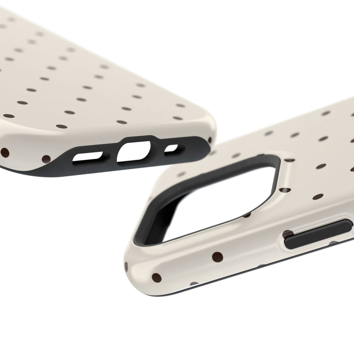 Polka Dot Magnetic Impact-Resistant Phone Case — Slim Protective iPhone Cover