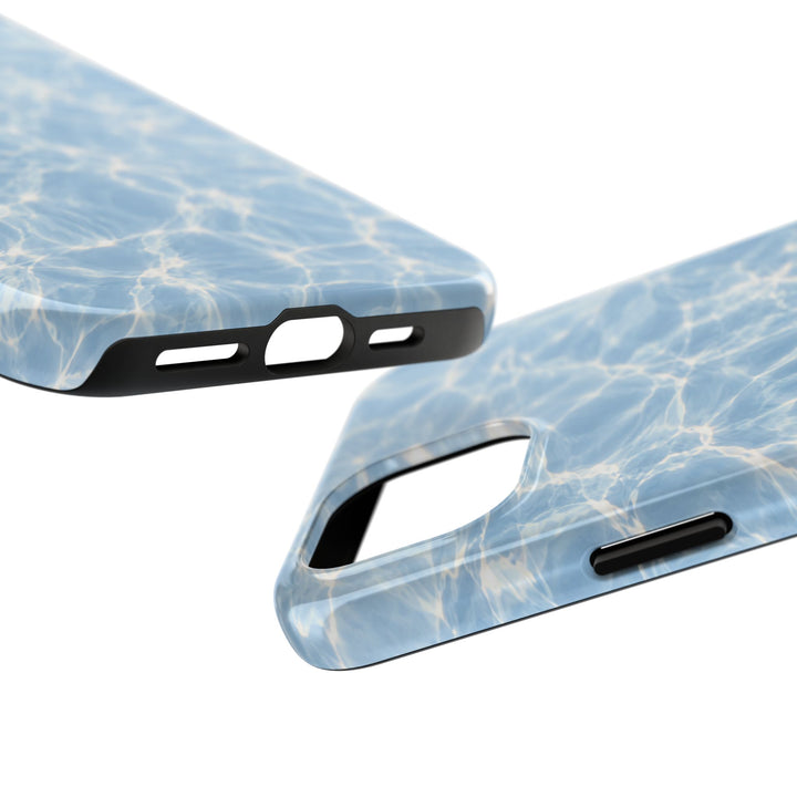 Aqua Pool Water Tough Phone Case — Blue Reflection Protective Cover