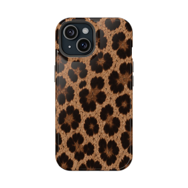 Leopard Print Magnetic Impact-Resistant Phone Case