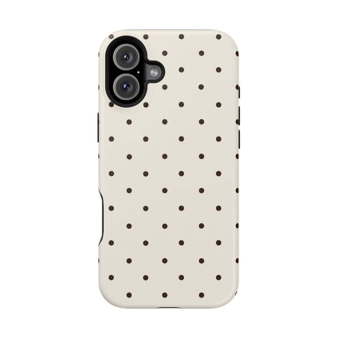 Polka Dot Magnetic Impact-Resistant Phone Case — Slim Protective iPhone Cover