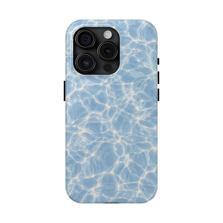 Aqua Pool Water Tough Phone Case — Blue Reflection Protective Cover