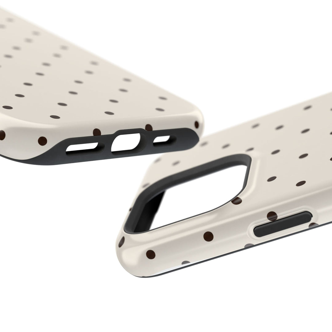 Polka Dot Magnetic Impact-Resistant Phone Case — Slim Protective iPhone Cover