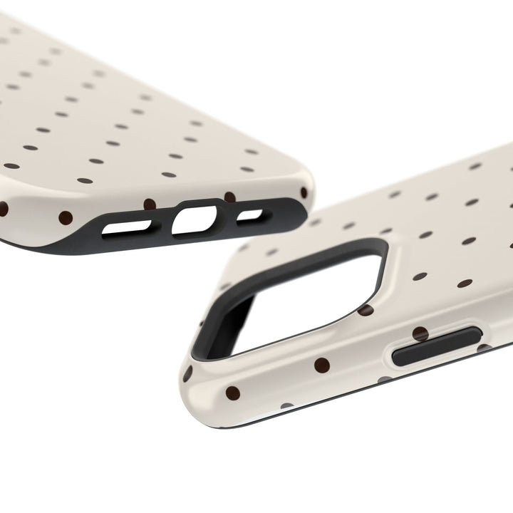 Polka Dot Magnetic Impact-Resistant Phone Case — Slim Protective iPhone Cover