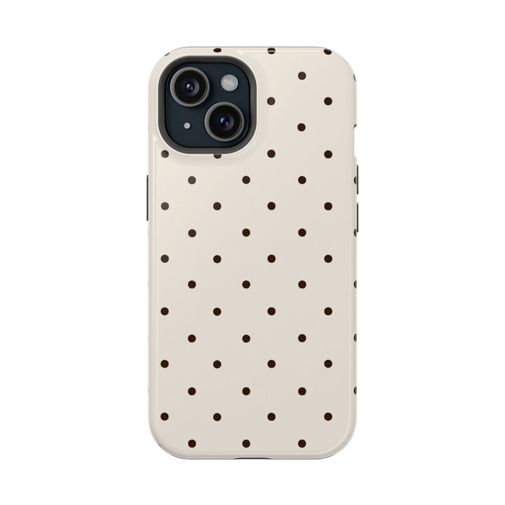 Polka Dot Magnetic Impact-Resistant Phone Case — Slim Protective iPhone Cover