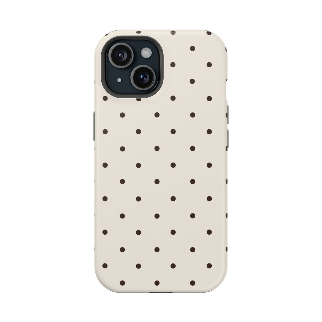 Polka Dot Magnetic Impact-Resistant Phone Case — Slim Protective iPhone Cover