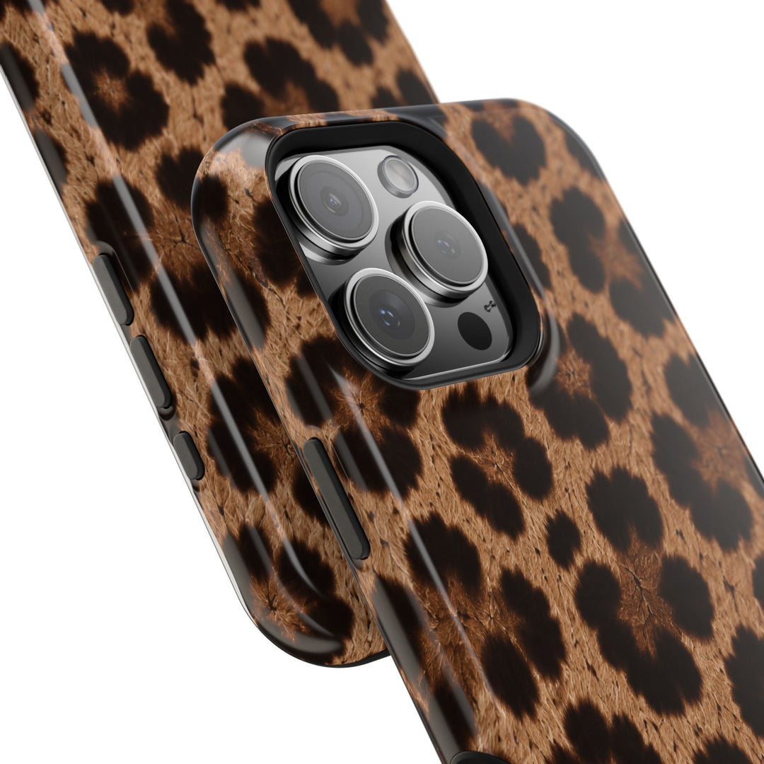 Leopard Print Magnetic Impact-Resistant Phone Case