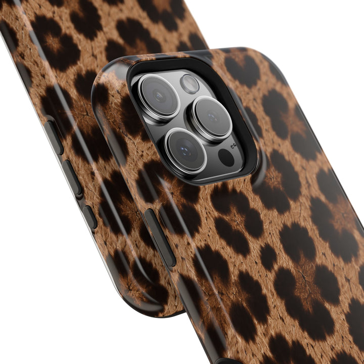 Leopard Print Magnetic Impact-Resistant Phone Case