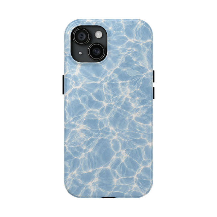 Aqua Pool Water Tough Phone Case — Blue Reflection Protective Cover