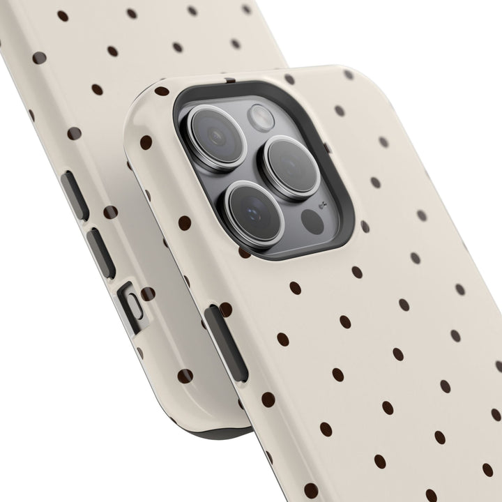 Polka Dot Magnetic Impact-Resistant Phone Case — Slim Protective iPhone Cover