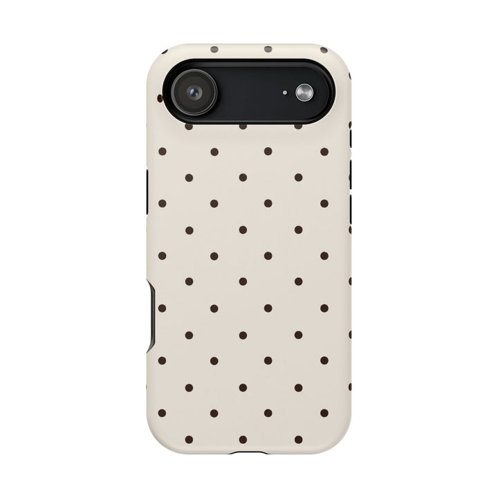 Polka Dot Magnetic Impact-Resistant Phone Case — Slim Protective iPhone Cover