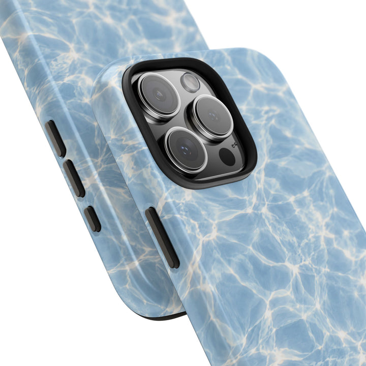 Aqua Pool Water Tough Phone Case — Blue Reflection Protective Cover