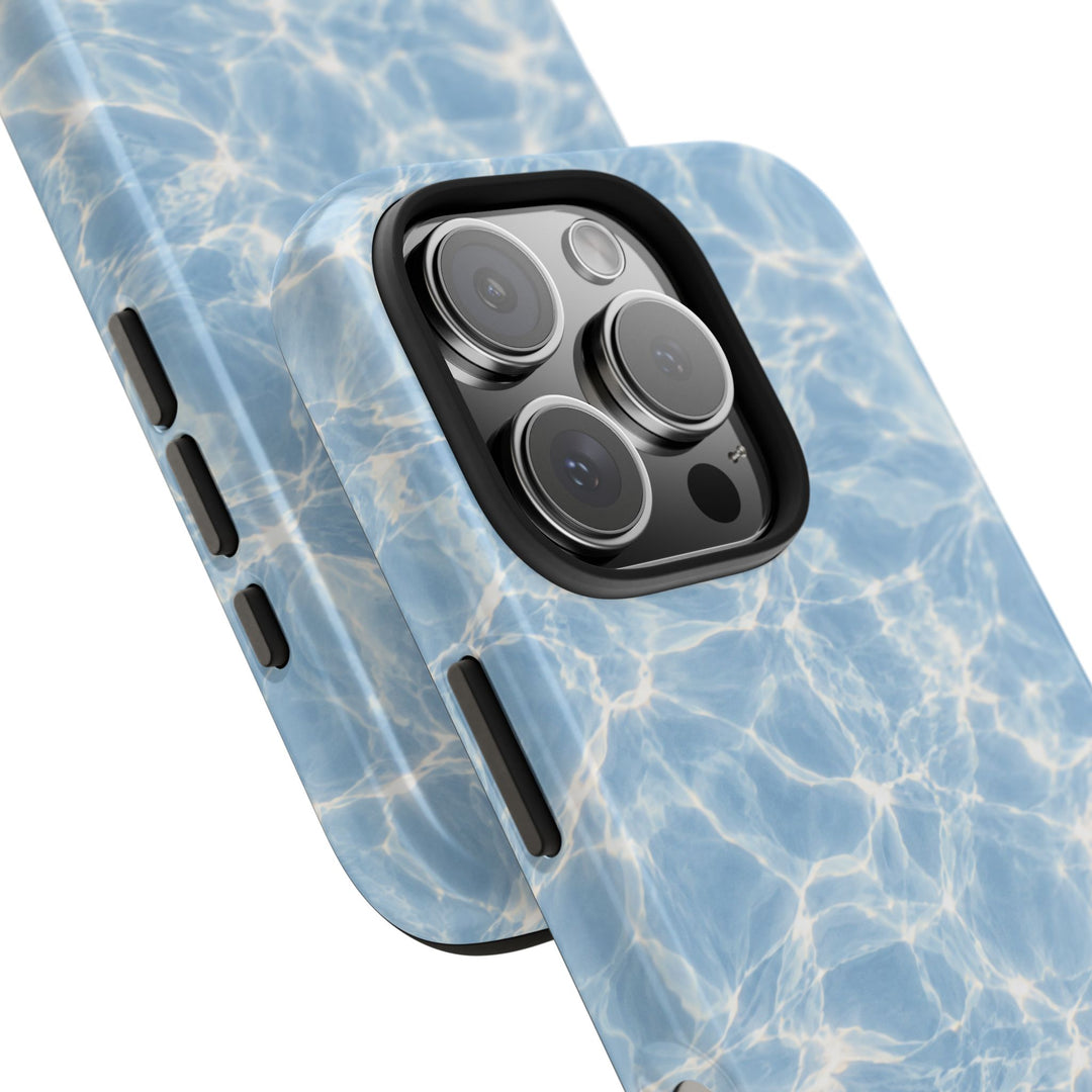 Aqua Pool Water Tough Phone Case — Blue Reflection Protective Cover
