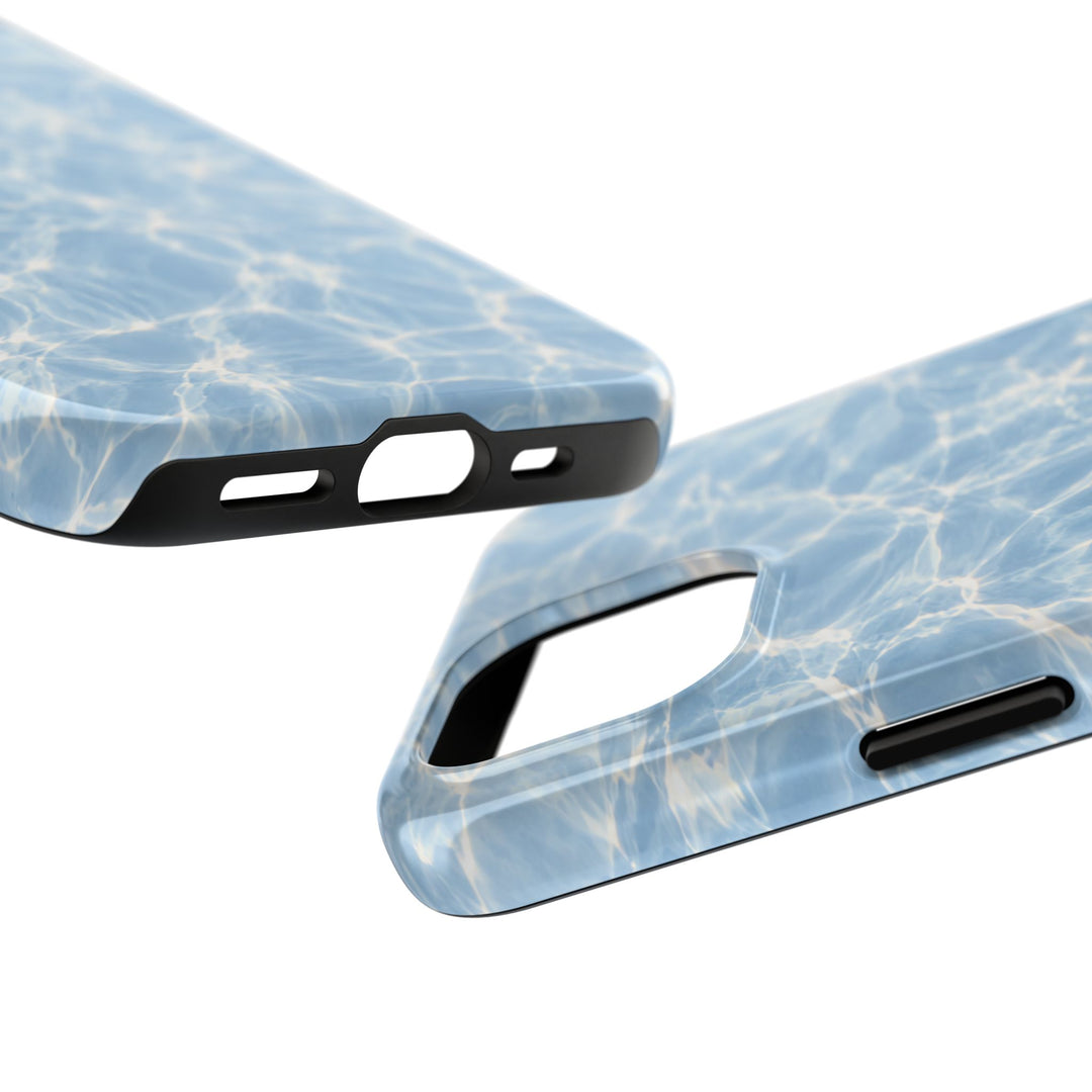 Aqua Pool Water Tough Phone Case — Blue Reflection Protective Cover
