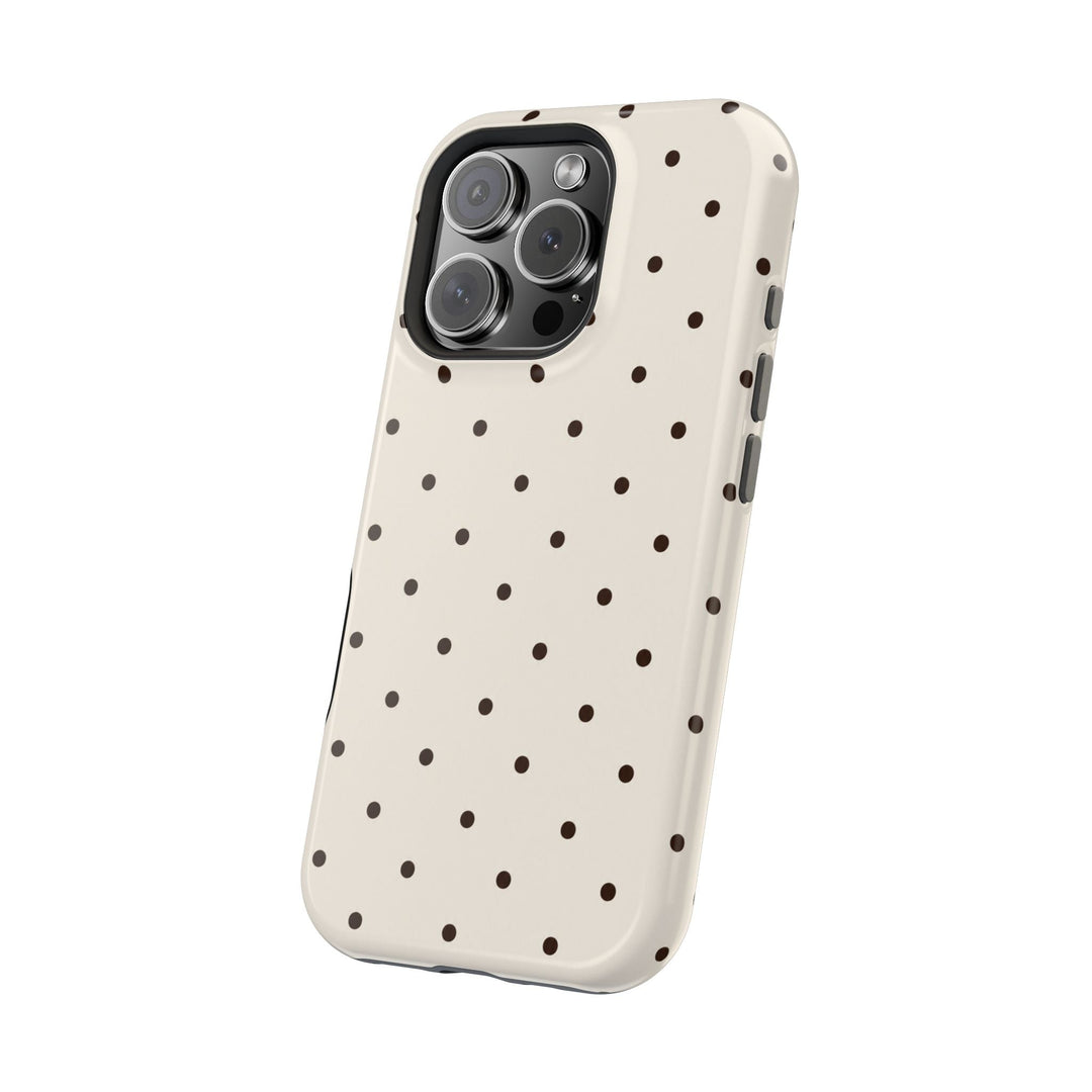 Polka Dot Magnetic Impact-Resistant Phone Case — Slim Protective iPhone Cover