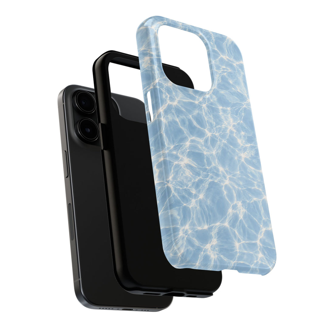 Aqua Pool Water Tough Phone Case — Blue Reflection Protective Cover