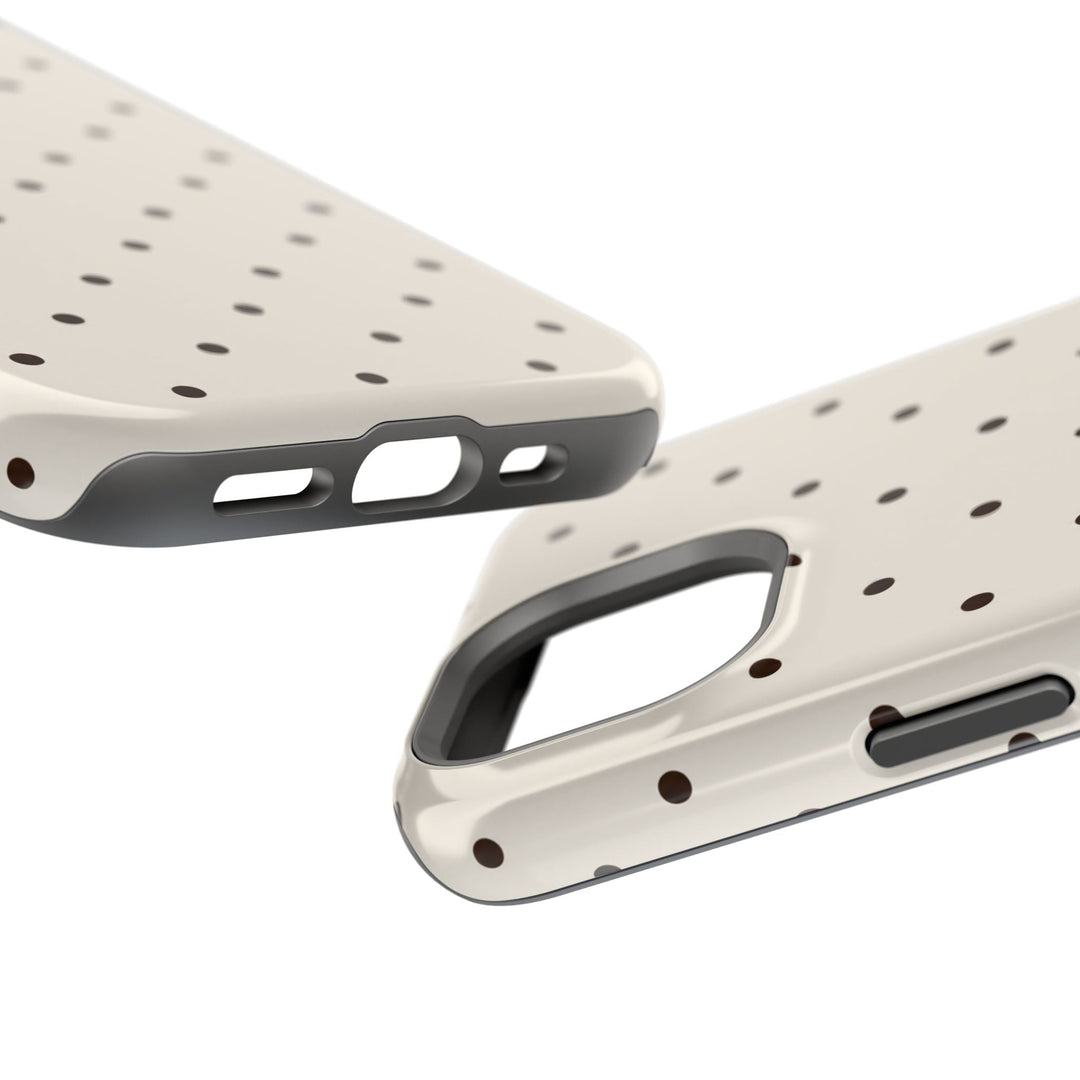 Polka Dot Magnetic Impact-Resistant Phone Case — Slim Protective iPhone Cover