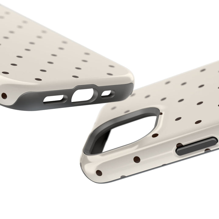 Polka Dot Magnetic Impact-Resistant Phone Case — Slim Protective iPhone Cover