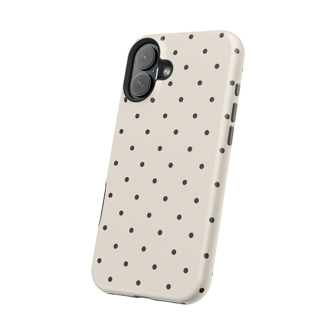Polka Dot Magnetic Impact-Resistant Phone Case — Slim Protective iPhone Cover