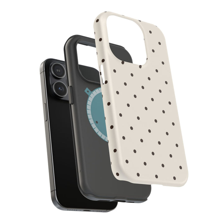 Polka Dot Magnetic Impact-Resistant Phone Case — Slim Protective iPhone Cover