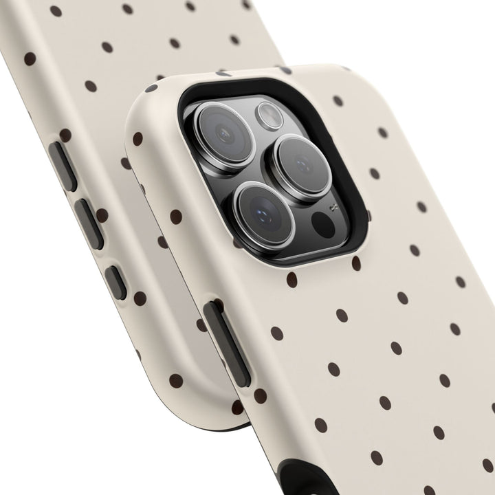 Polka Dot Magnetic Impact-Resistant Phone Case — Slim Protective iPhone Cover