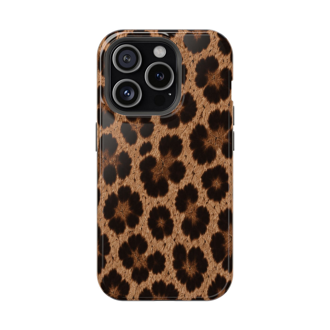 Leopard Print Magnetic Impact-Resistant Phone Case