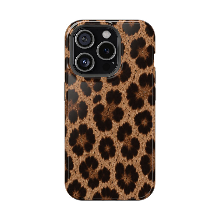 Leopard Print Magnetic Impact-Resistant Phone Case