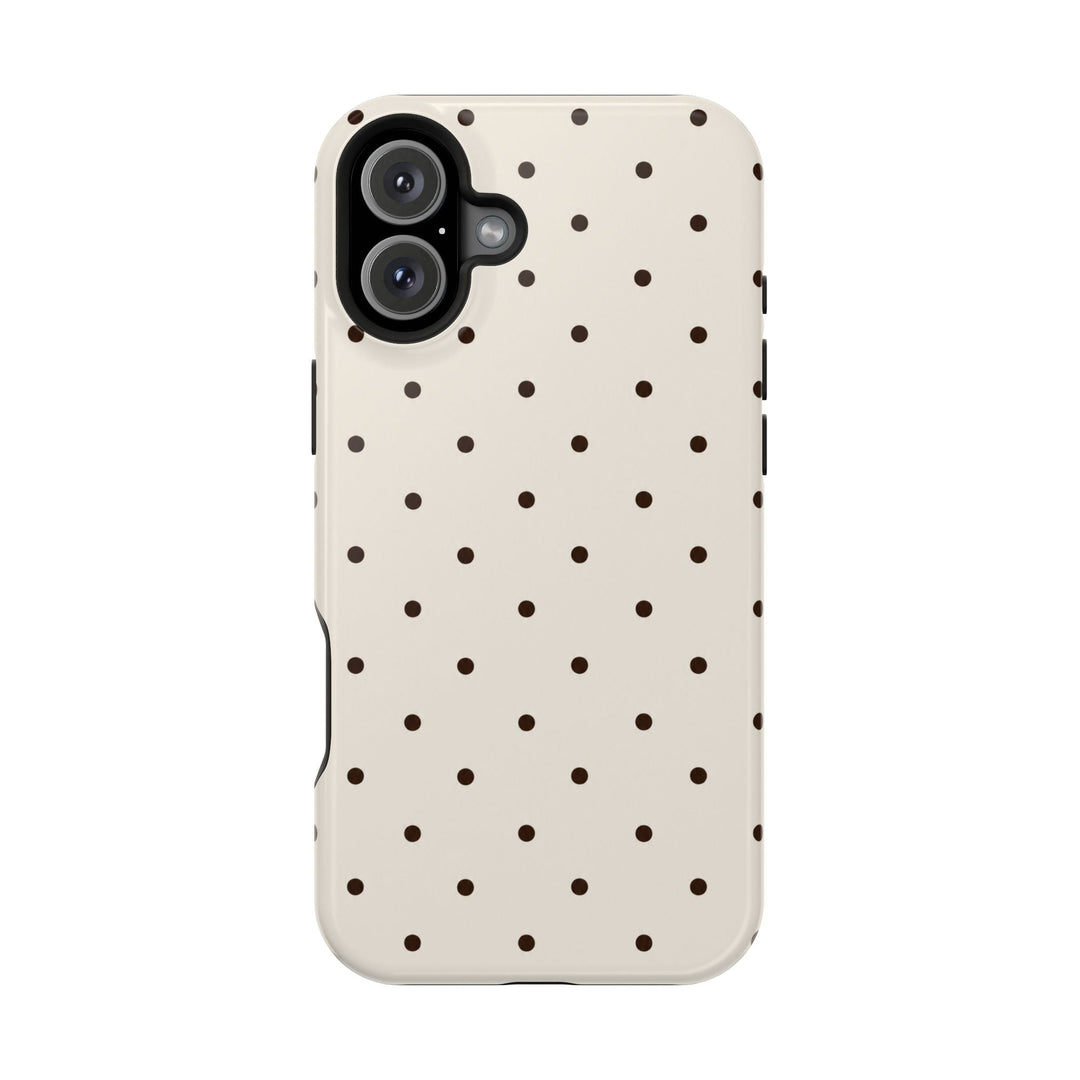 Polka Dot Magnetic Impact-Resistant Phone Case — Slim Protective iPhone Cover