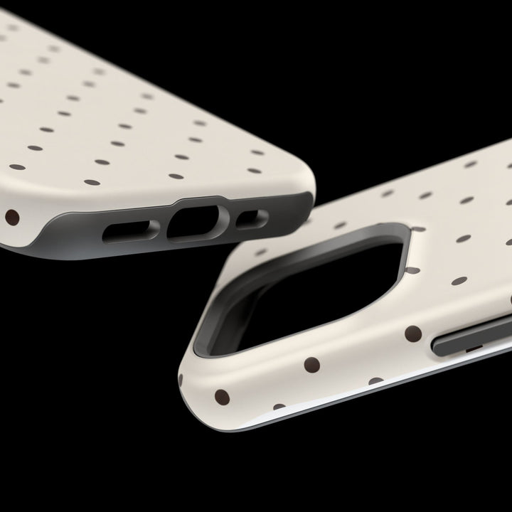 Polka Dot Magnetic Impact-Resistant Phone Case — Slim Protective iPhone Cover
