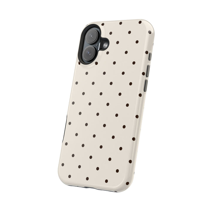 Polka Dot Magnetic Impact-Resistant Phone Case — Slim Protective iPhone Cover