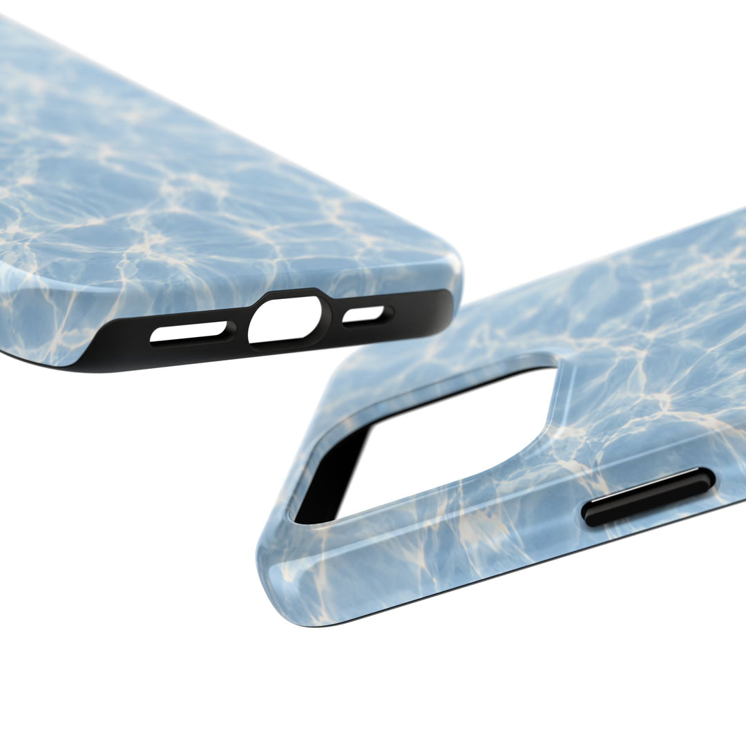 Aqua Pool Water Tough Phone Case — Blue Reflection Protective Cover