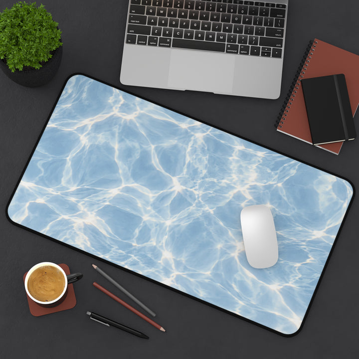 Arctic Freeze Desk Mat — Calming Blue Desk Pad for Home Office &amp; Gaming