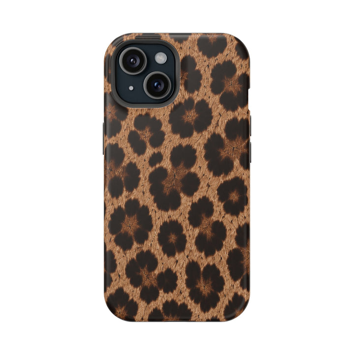 Leopard Print Magnetic Impact-Resistant Phone Case