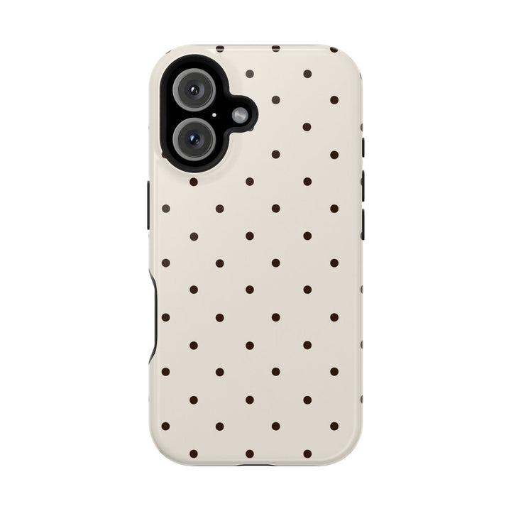 Polka Dot Magnetic Impact-Resistant Phone Case — Slim Protective iPhone Cover