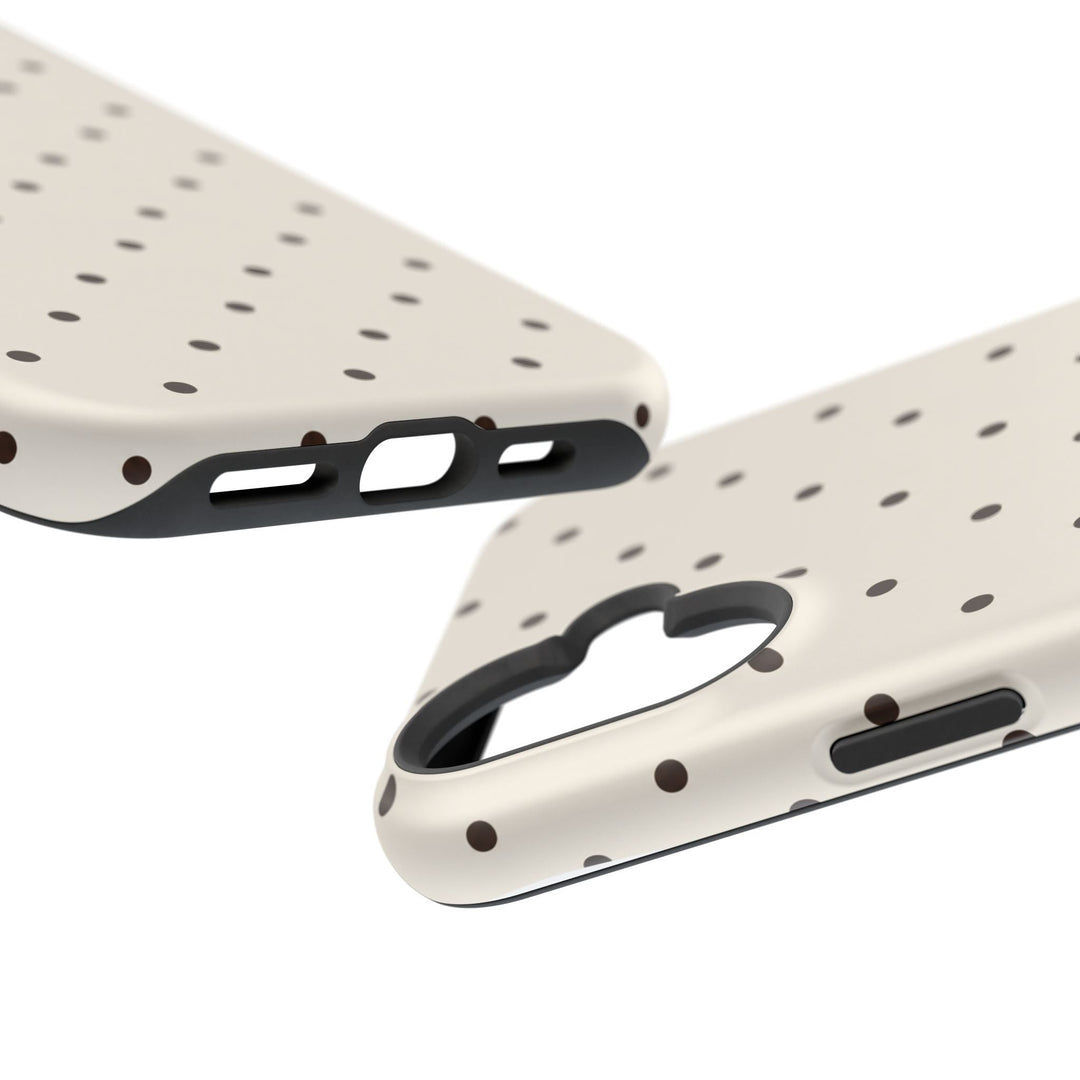 Polka Dot Magnetic Impact-Resistant Phone Case — Slim Protective iPhone Cover