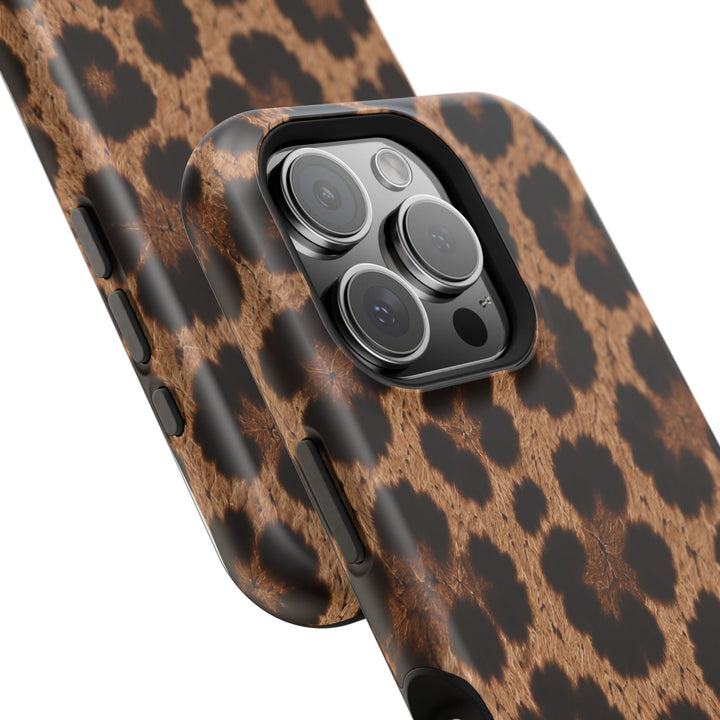 Leopard Print Magnetic Impact-Resistant Phone Case