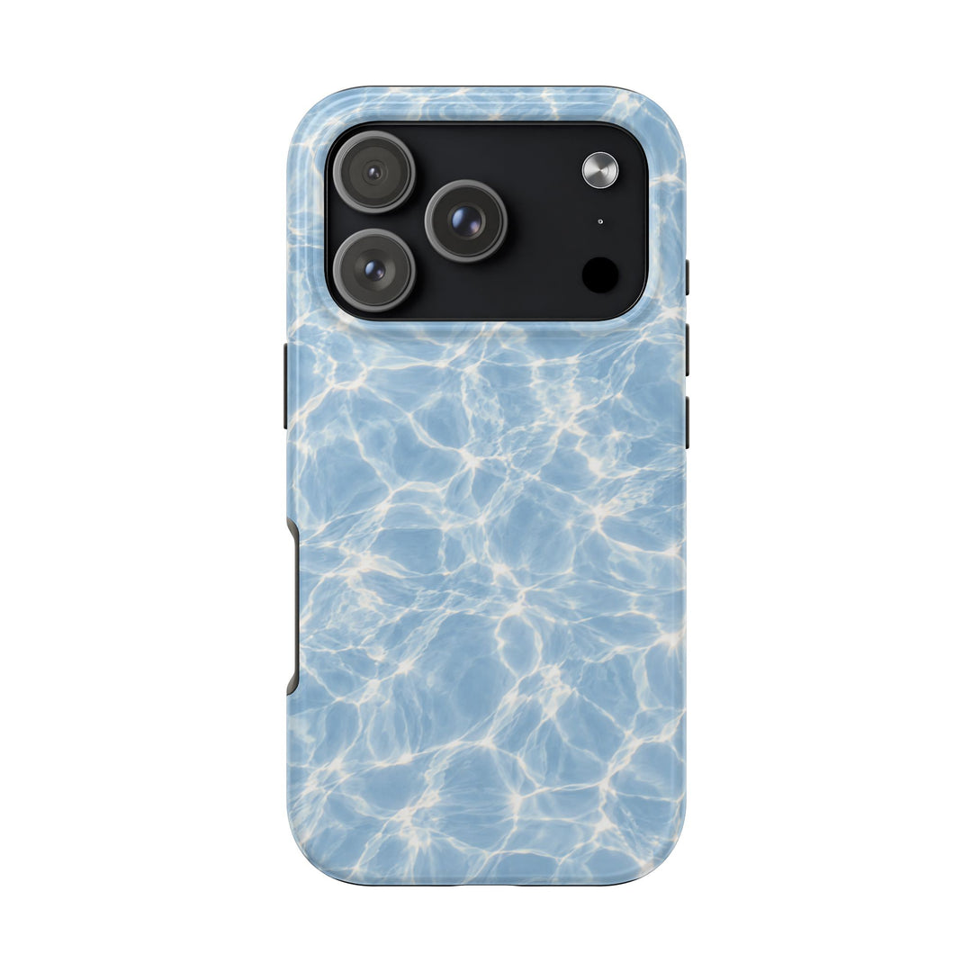 Aqua Pool Water Tough Phone Case — Blue Reflection Protective Cover