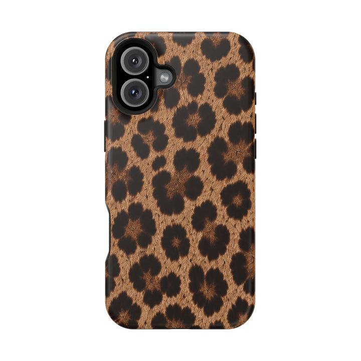 Leopard Print Magnetic Impact-Resistant Phone Case