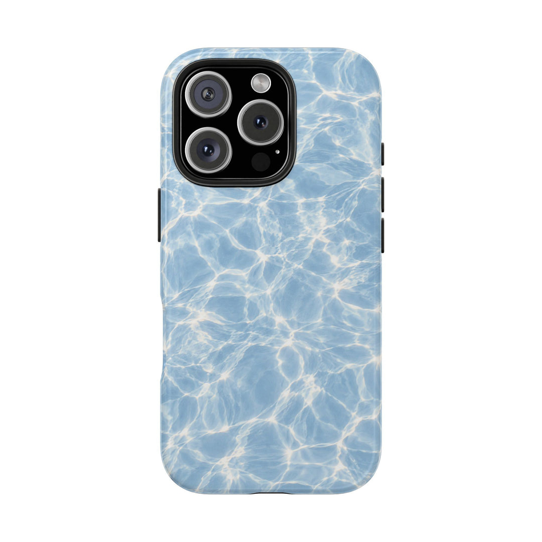 Aqua Pool Water Tough Phone Case — Blue Reflection Protective Cover