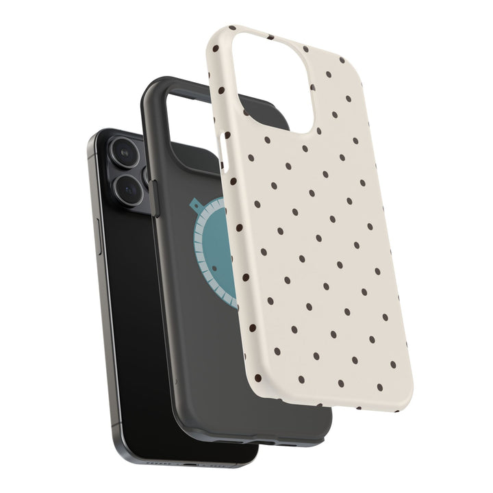 Polka Dot Magnetic Impact-Resistant Phone Case — Slim Protective iPhone Cover
