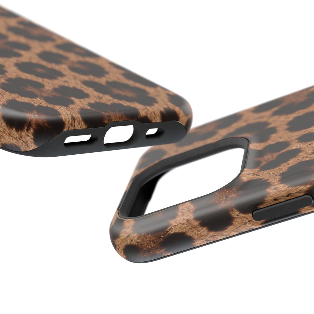 Leopard Print Magnetic Impact-Resistant Phone Case